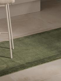 Kurzflor-Läufer Kari, 100 % Polyester, GRS-zertifiziert, Grüntöne, B 80 x L 250 cm