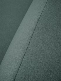 Slaapbank Josephine (3-zits), Bekleding: 100% polyester Met 40.000, Frame: massief grenenhout en mul, Geweven stof petrol, B 238 x H 85 cm