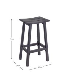Zahradní stolička Skipper, Potažený hliník, Černá, Š 42 cm, H 31 cm