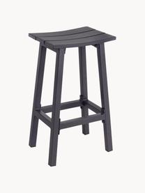 Tabouret de jardin Skipper, Aluminium, enduit, Noir, larg. 42 x prof. 31 cm