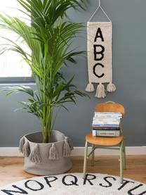 Panier de rangement Tassels, Gris clair