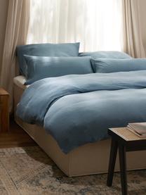 Funda de almohada de muselina Odile, Gris azulado, An 45 x L 110 cm