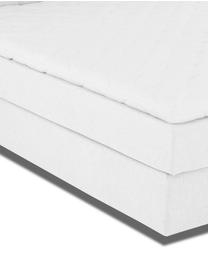 Lit Boxspring matelassé gris clair Pheobe, Gris clair