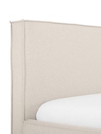 Lit matelassé avec rangement Dream, Tissu beige, larg. 200 x long. 200 cm