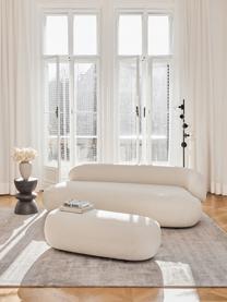 Teddy-Sofa Alba (3-Sitzer), Bezug: Teddy (100% Polyester) De, Gestell: Massives Fichtenholz, Bir, Füße: Kunststoff Dieses Produkt, Teddy Off White, B 235 x T 114 cm, Rückenlehne links