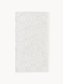 Tapis avec design à carreaux Kelsie, 100 % polyester, certifié GRS, Blanc, larg. 80 x long. 150 cm (taille XS)