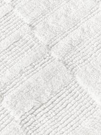 Teppich Kelsie mit Karo-Design, 100 % Polyester, GRS-zertifiziert, Weiss, B 80 x L 150 cm (Grösse XS)
