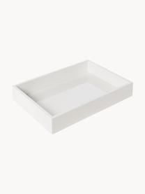 Plateau haute brillance Hayley, Blanc, larg. 33 x prof. 24 cm