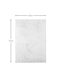 Wandobject Tabine met 3D effect, Frame: MDF, dennenhout, Wit, B 50 x H 70 cm