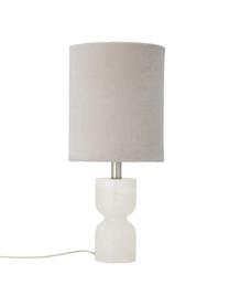 Grande lampe à poser en albâtre Indee, Blanc