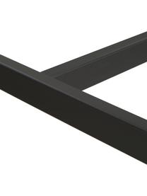 Kledingstang Pacey in marmerlook, Frame: gepoedercoat metaal, Plank: MDF, melamine bekleed, Zwart, gemarmerd, B 120 x H 152 cm