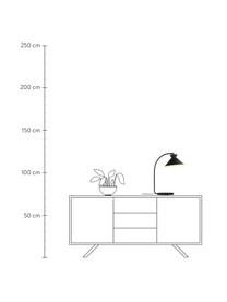 Große Schreibtischlampe Dial, Lampenschirm: Metall, beschichtet, Schwarz, Ø 25 x H 51 cm