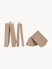 Canapé pliable modulaire en velours pour enfants Arktis, Velours beige, larg. 168 x prof. 84 cm