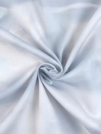 Pościel z satyny bawełnianej Cloudy, Jasny niebieski, biały, 240 x 220 cm + 2 poduszki 80 x 80 cm