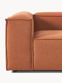 Hoekmodule Lennon, Bekleding: 100% polyester De slijtva, Frame: massief grenenhout, multi, Poten: kunststof Dit product is , Geweven stof terracotta, B 119 x D 119 cm, hoekdeel links