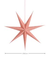 Dekoračná hviezda Christina, Papier, Bledoružová, Ø 60 cm