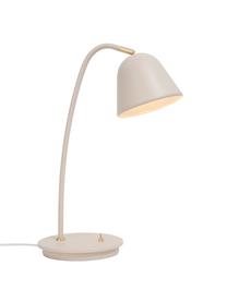 Schreibtischlampe Fleur in Beige, Lampenschirm: Metall, beschichtet, Dekor: Metall, Beige, 20 x 49 cm