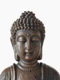 Dekorácia Buddha, Umelá hmota, Sivobéžová, Š 19 , V 30 cm