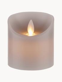 Set 3 candele a LED Glowing Flame, Paraffina, plastica, Tonalità beige, Set in varie misure