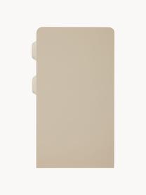 Nachttisch Space, Mitteldichte Holzfaserplatte (MDF), Hellbeige, B 45 x H 63 cm