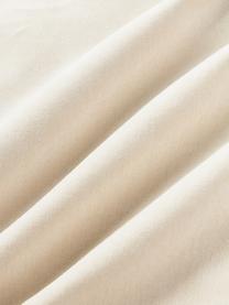 Abstracte fluwelen kussenhoes Phoenix, 100% katoen, fluweel, Gebroken wit, B 45 x H 45 cm