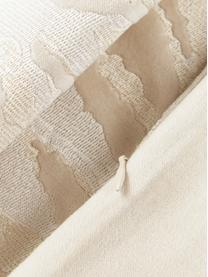 Poszewka na poduszkę z aksamitu Phoenix, 100% bawełna, aksamit, Złamana biel, S 45 x D 45 cm