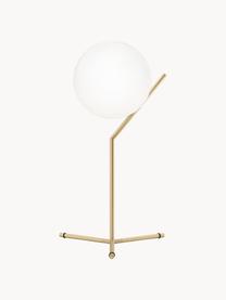 Grande lampe à poser soufflée bouche IC Lights, intensité lumineuse variable, Doré, blanc, larg. 32 x haut. 53 cm