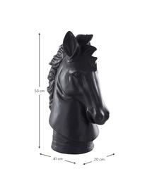 Figura decorativa grande Prins, Cerámica, Negro, An 41 x Al 53 cm