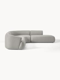 Sofá rinconera modular Sofia (4 plazas), Tapizado: 100% polipropileno Alta r, Estructura: madera de abeto, tablero , Patas: plástico El material util, Tejido gris, An 319 x F 298 cm, chaise longue derecha