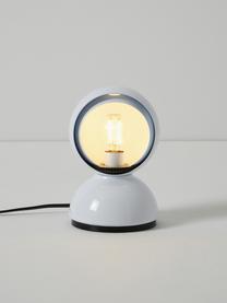 Kleine verstellbare Tischlampe Eclisse, Lampenschirm: Polycarbonat, Technopolym, Gestell: Stahl, beschichtet, Weiss, Ø 12 x H 18 cm