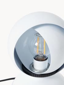 Kleine tafellamp Eclisse, Lampenkap: polycarbonaat, technopoly, Frame: gecoat staal, Wit, Ø 12 x H 18 cm