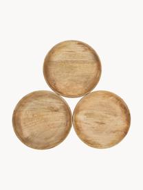 Rundes Deko-Tablett Forest aus Mangoholz, Mangoholz, Helles Holz, Ø 30 x H 4 cm