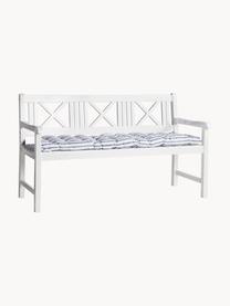 Grand banc de jardin en bois Rosenborg, Bois d'acajou, laqué, Bois de teck, blanc laqué, larg. 150 x haut. 89 cm