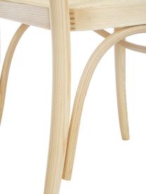 Houten stoel Franz met Weens vlechtwerk, Frame: massief beukenhout, Licht hout, B 48 cm x H 89 cm