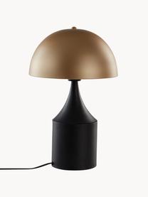 Lampa stołowa w stylu retro Quay, Odcienie złotego, czarny, Ø 30 x W 41 cm