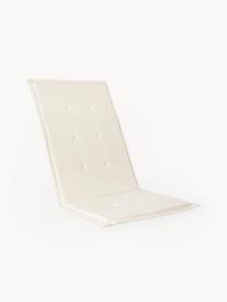 Poduszka na krzesło z oparciem Ortun, Tapicerka: 100% polipropylen, Złamana biel, S 50 x D 123 cm