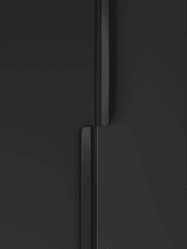 Modulární rohová šatní skříň Leon, Š 215 cm, více variant, Černá, Vnitřní část Basic, Š 215 cm x V 200 cm, s rohovým modulem