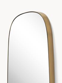 Specchio angolare da parete Alyson, Cornice: metallo verniciato a polv, Retro: pannello di fibra a media, Superficie dello specchio: lastra di vetro, Ottonato, Larg. 54 x Alt. 168 cm