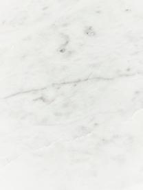 Marmeren salontafel Mabel, Marmer, Gemarmerd wit, B 80 x D 80 cm