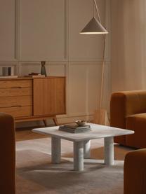 Mramorový konferenční stolek Mabel, Mramor, Bílá, mramorovaná, Š 80 cm, H 80 cm