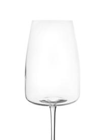 Copas de vino blanco de cristal Moinet, 6 uds., Cristal, Transparente, Ø 8 x Al 22 cm, 450 ml