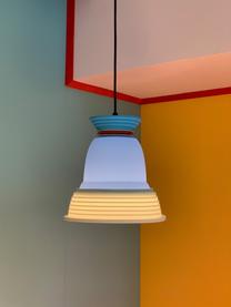 Kleine hanglamp CL3, Lampenkap: silicone, kunststof, Blauwtinten, rood, Ø 22 x H 22 cm