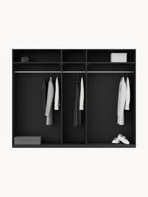 Armario modular Leon, 5 puertas (250 cm), diferentes variantes, Estructura: tablero aglomerado revest, Negro, Interior Premium (An 250 x Al 236 cm)