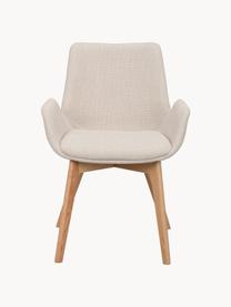 Židle s područkami Drimsdale, 2 ks, Světle béžová, dubové dřevo, Š 59 cm, H 59 cm