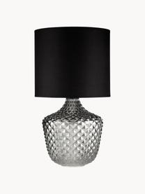 Velká stolní lampa ze skla Brilliant Jewel, Šedá, černá, Ø 32 cm, V 56 cm