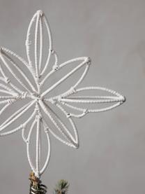 Ozdoba na czubek choinki z bawełny Soft, Metal, bawełna, Beżowy, Ø 23 x 32 cm