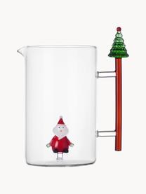 Handgefertigte Wasserkaraffe Christmas Tales, 1.5 L, Borosilikatglas

Entdecke die Vielseitigkeit von Borosilikatglas für Dein Zuhause! Borosilikatglas ist ein hochwertiges, zuverlässiges und robustes Material. Es zeichnet sich durch seine außergewöhnliche Hitzebeständigkeit aus und ist daher ideal für Deinen heißen Tee oder Kaffee. Im Vergleich zu herkömmlichem Glas ist Borosilikatglas widerstandsfähiger gegen Brüche und Risse und somit ein sicherer Begleiter in Deinem Zuhause., Weihnachtsmann, 1.5 L