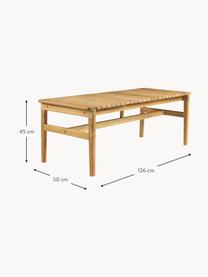 Banc de jardin en teck Sammen, Bois de teck, certifié FSC, Teck, Ø 126 x haut. 50 cm