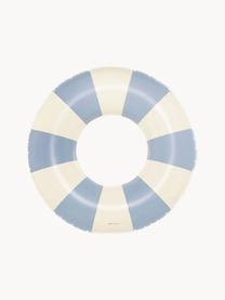 Handgefertigter Schwimmring Celine, PVC-Kunststoff, Hellblau, Off White, Ø 120 cm