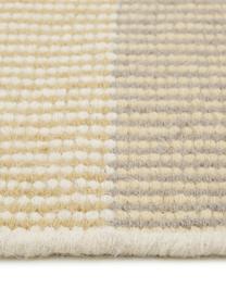 Tapis laine rayé multicolore tissé main Devise, Multicolore